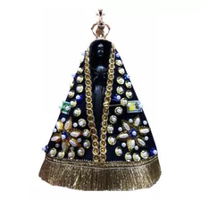 Imagem Nossa Senhora Aparecida Réplica 15cm Manto Coroa