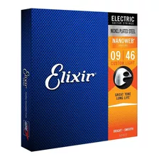 Juego De Cuerdas Electric Nanoweb 12027 Elixir