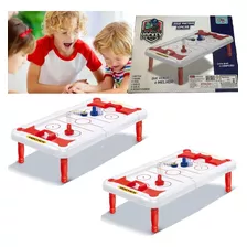Kit 2 Brinquedo Mini Hockey Jogo Tabuleiro Roquei Infantil 