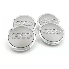 4 Tapas Centro De Rin Audi Tt Audi S Rs Q3 Q5 Q7 Gris 69mm