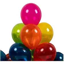 Globos Cristal Surtidos X 50 De 10 Pulgadas Cotillon Colores