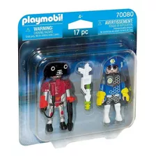 Playmobil - Pack 2 Figuras - Policial Espacial E Ladrão