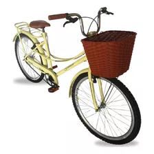 Bicicleta Feminina Ceci Urbana Passeio Retro Aro 26 Bike 