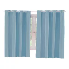 Cortina Blackout Corta Luz Pvc Quarto Sala 2,20m X 1,40m Cor Azul