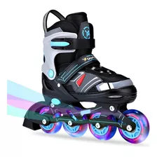 Boys Adjustable Inline Skates Fun Flashing Roller Blades For