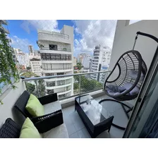 Se Alquila, Apartamento 2hab Amueblado Moderno En Piso Alto C/vista, Area Social, Piscinas, Lobby Y Gym En Paraiso 