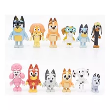 Bluey Familia Cachorros Miniatura 12pcs Serie Infantil Dog