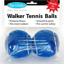 Top Glides Precut Walker Tacos De Pelota De Tenis (azul Oscu