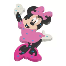 Quebra Cabeça Infantil De Madeira Minnie Disney