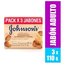 Jabón Johnson´s Avena Y Almendras 3 Unida - g a $34