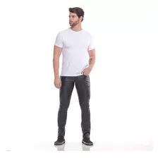 Calça Preta Masculina Super Skinny Calça Disco