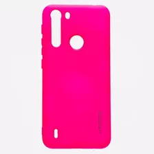 Carcasa Motorola One Fusion Rosada Silicona Motomo