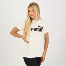 Camiseta Puma Ess Logo Feminina Branca