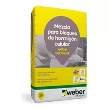 Adhesivo Para Bloque De Hormigón Celular Weber Celublok 