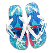 Havaianas Stitch Com Pingente- Chinelo Top - Personalizado