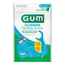 Flosser Dental Gum Con Aplicador Multiple Acción 90 u
