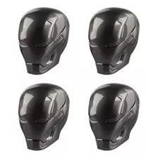 Tapa/ Cubre Valvula De Lujo Iron Man Set X4