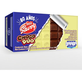 Savoy® Chocolate Choco Dúo - Caja De 5 Unidades De 130g