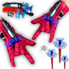 Kit 2 Luvas Homem Aranha Lança Teia Brinquedo Crianças