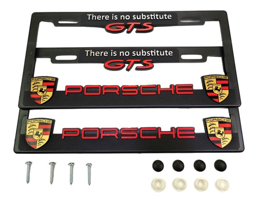 Porta Placas Porsche Auto Cubre Pijas Set Camioneta Kit  Foto 3