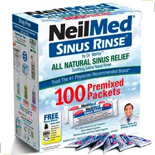 Sinus Rinse Lavagem Nasal Solução Higienizador 100 Sachês