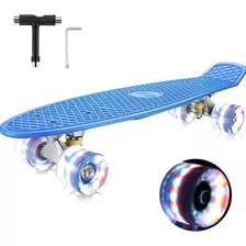 Patineta Skateboards Ruedas De Luz Led P/adolecentes Niños 