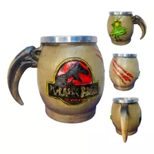 Caneca Jurassic Park 3d Ovo Dinossauro Coleção Em Resina