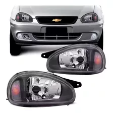 Juego De Optica Chevrolet Corsa Fondo Negro Kit X2 Fitam 