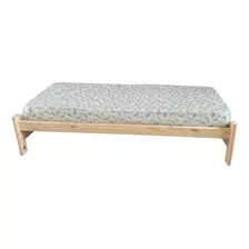 Cama De 1 Plaza 190 X 80 Mas Colchon Comun Fadimar