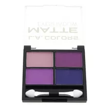 L.a Colors Cuarteto De Sombras Matte Eyeshadow Tonos Ciruela