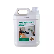 Cera Resistente Piso De Madeira Acetinada 5l W&w