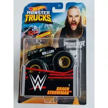 Hot Wheels Monster Trucks Braun Strowman 1:64 Escala Gigant Color Camoflaje