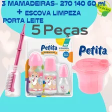 Kit Mamadeira Boca Larga Duke Escova De Mamad Porta Leite Rs