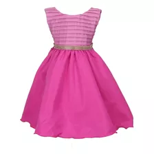 Vestido Infant Juvenil Cinto Strass Charmoso Godê Saia Rodad