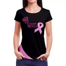 Camiseta Feminina Outubro Rosa Roupas Blusa