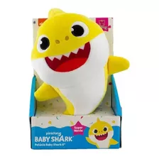 Brinquedo Pelucia Baby Shark Amarelo 20cm Sunny 2356