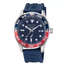 Reloj Nautica Hombre Azul Y Rojo Nappbf144