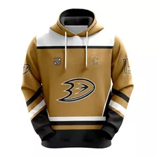 Moletom Blusa Hockey Anahim Ducks Gold Promoção Ref0613