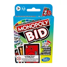 Juego De Cartas Monopoly Bid Hasbro F1699