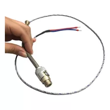 Termopar Tipo J Sensor 8mm Cabo 1m Mola Baioneta Adaptador