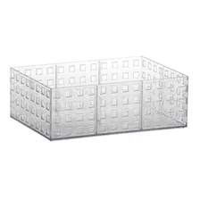 Caja Organizador Acrílico Calado Multiuso Cosméticos 23x16x8