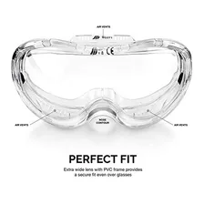 Lentes Protectores De Seguridad Con Vision Amplia 53875b An