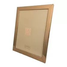 Porta Retrato 20x25 Aço Inox Moldura Prata/rose Vidro Cor Rose Gold