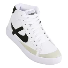 Tenis Moda Hombre Blanco Tacto Piel Panam 15503617