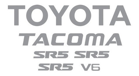 Sticker Toyota Tacoma Sr5 Pick Up Para Tapa De Batea Foto 6