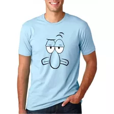 Camiseta Masculina Lula Molusco Camisa Bob Esponja Desenho 