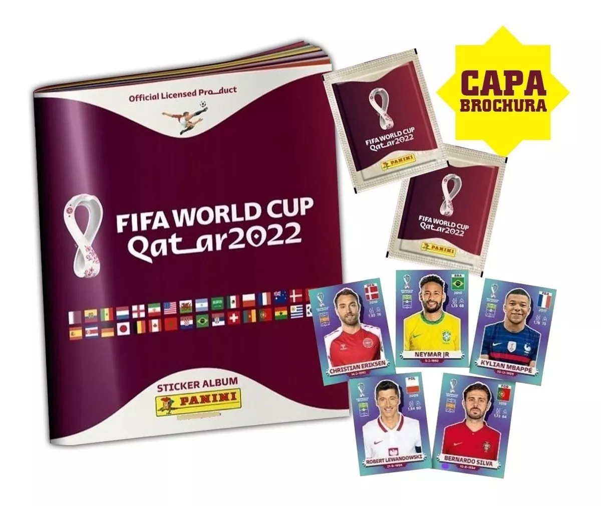 Album Copa Do Mundo 2022 Panini Capa Brochura