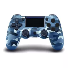 Controle Joystick Sem Fio Genérica Camuflado Wireless Azul