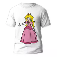 Playera Videojuego Mario Bros Princesa Peach #2773