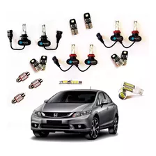 Kit Led Civic Lxr 2015/2016 Faróis + Internas (kit Premium)